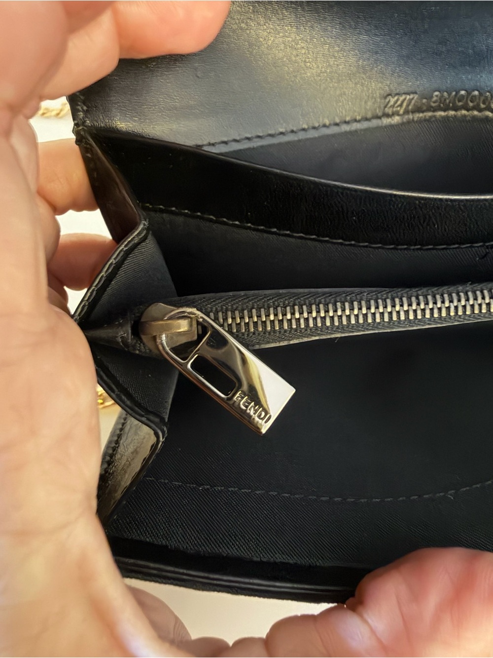 Vintage Fendi FF Zucca Continental Wallet / Convertible Crossbody Clutch - Picture 5 of 9